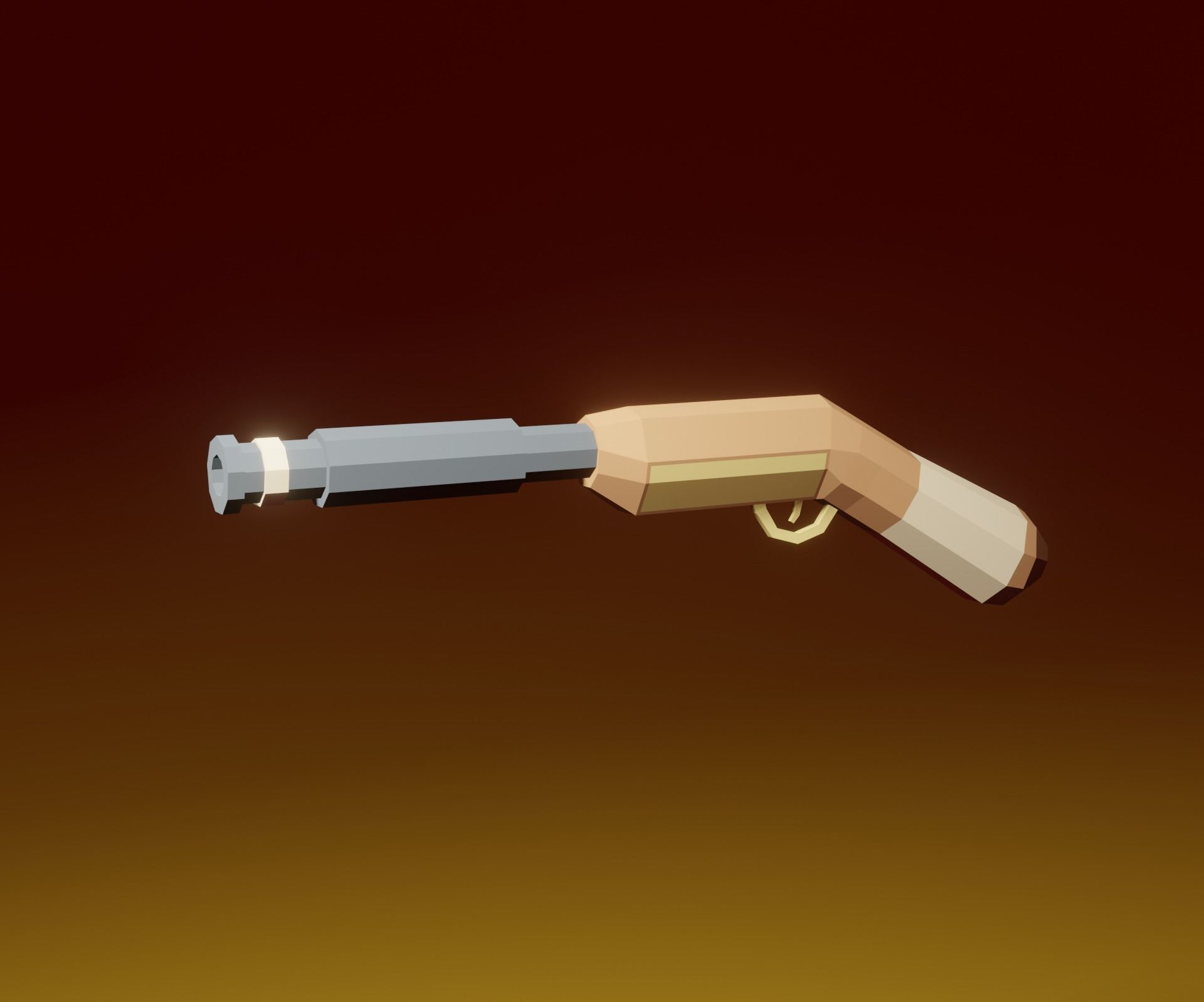 pirate weapon pack Low-poly 3D model_6