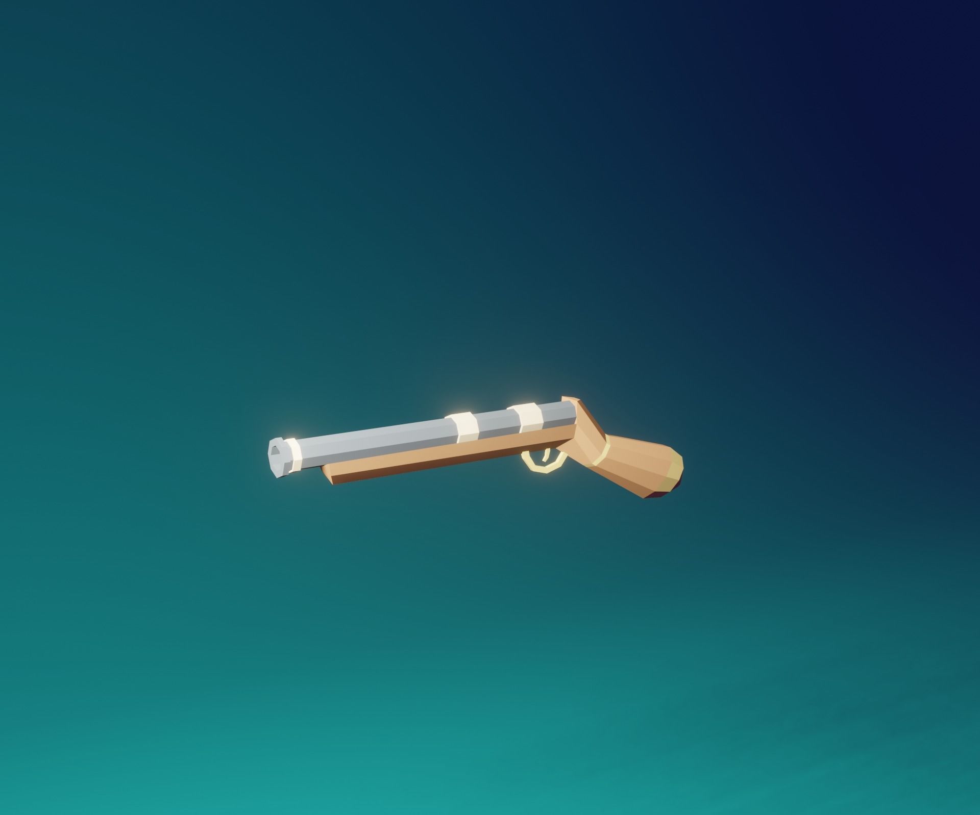 pirate weapon pack Low-poly 3D model_3