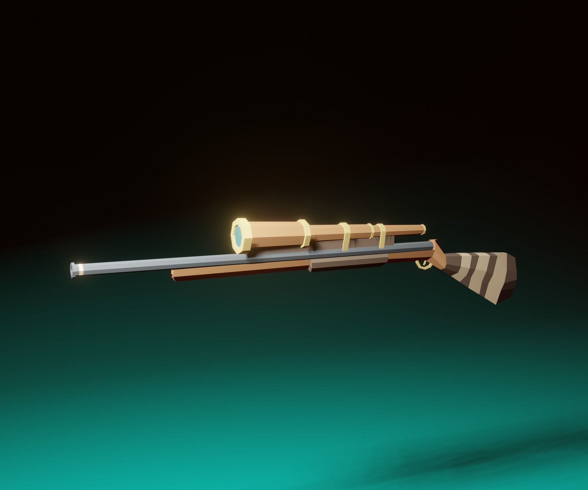 pirate weapon pack Low-poly 3D model_4