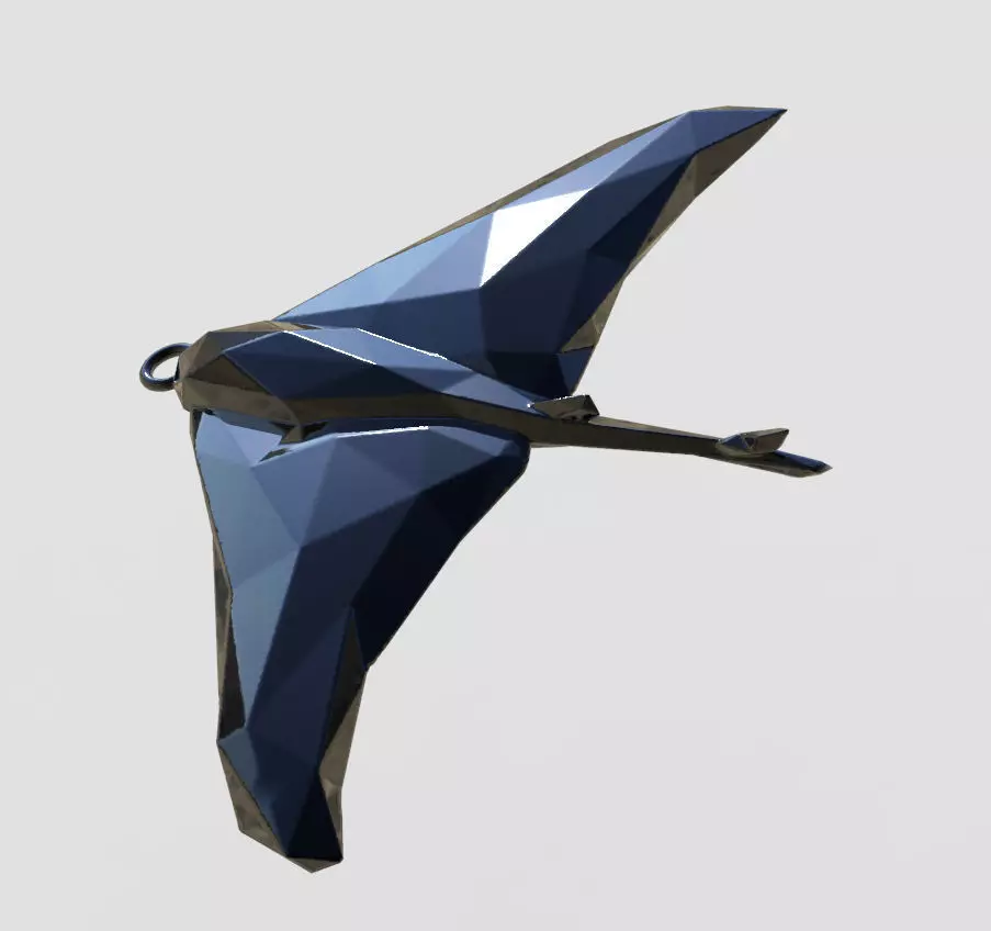 Stingray - Ocean Charm 3D Model - Faceted Printing Pendant 3D print model
