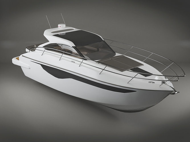 Luxury Yacht  Low-poly 3D model