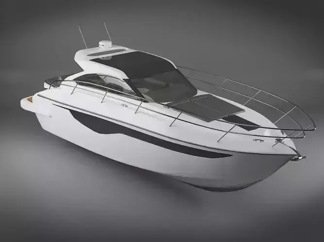 Luxury Yacht  Low-poly 3D model