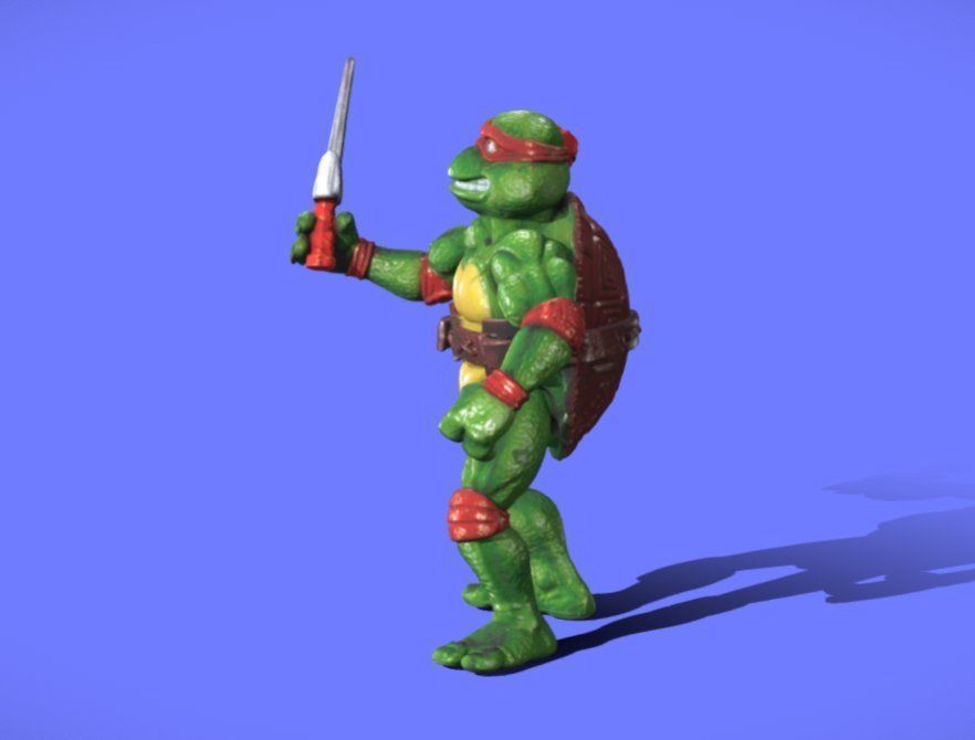 90s Bootleg TMNT Raphael - 3D SCAN 3D print model_1