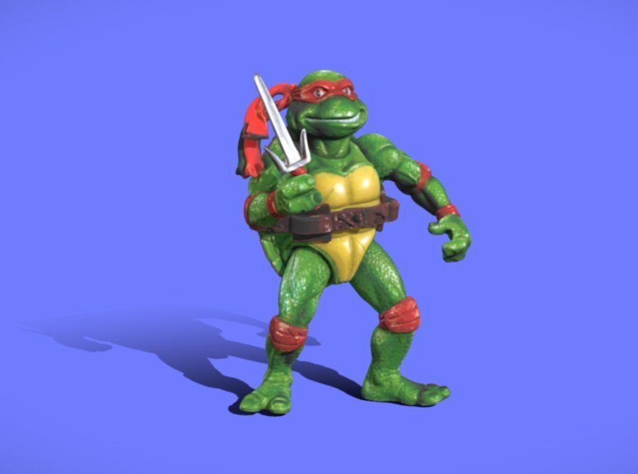 90s Bootleg TMNT Raphael - 3D SCAN 3D print model_4