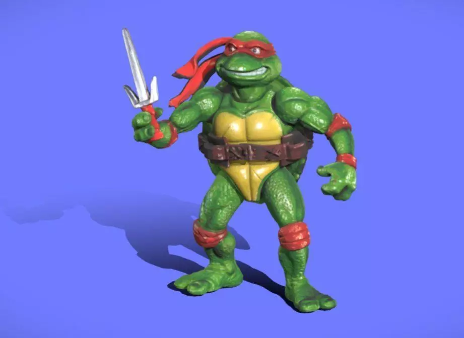 90s Bootleg TMNT Raphael - 3D SCAN 3D print model_0