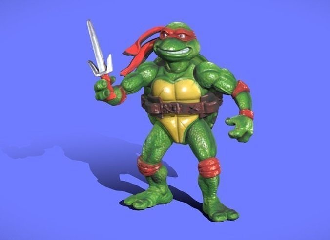 90s Bootleg TMNT Raphael - 3D SCAN 3D print model