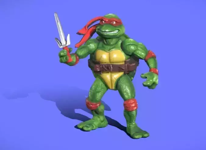 90s Bootleg TMNT Raphael - 3D SCAN