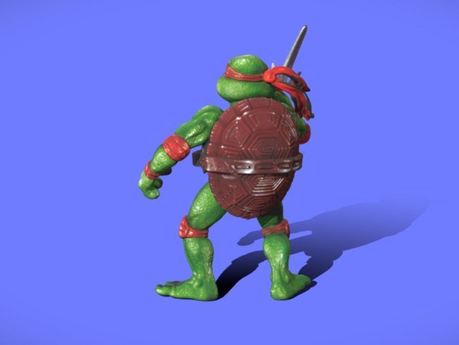 90s Bootleg TMNT Raphael - 3D SCAN 3D print model_2