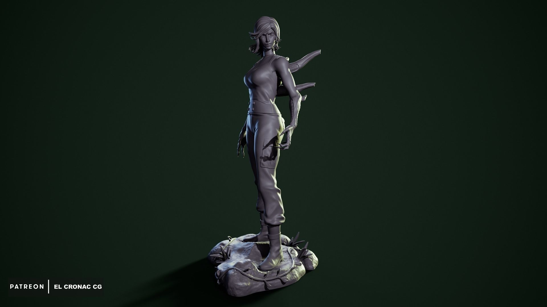 Eloise - AvP 3D print model_3