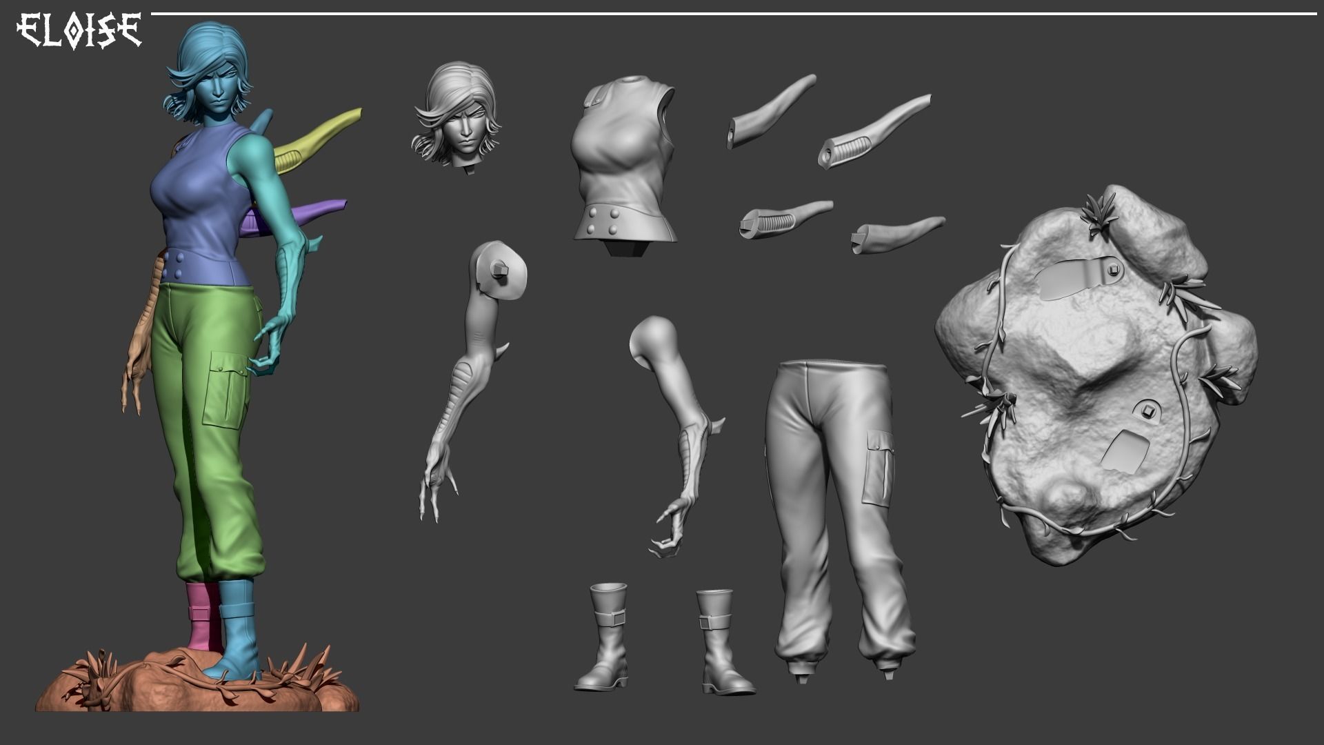 Eloise - AvP 3D print model_6