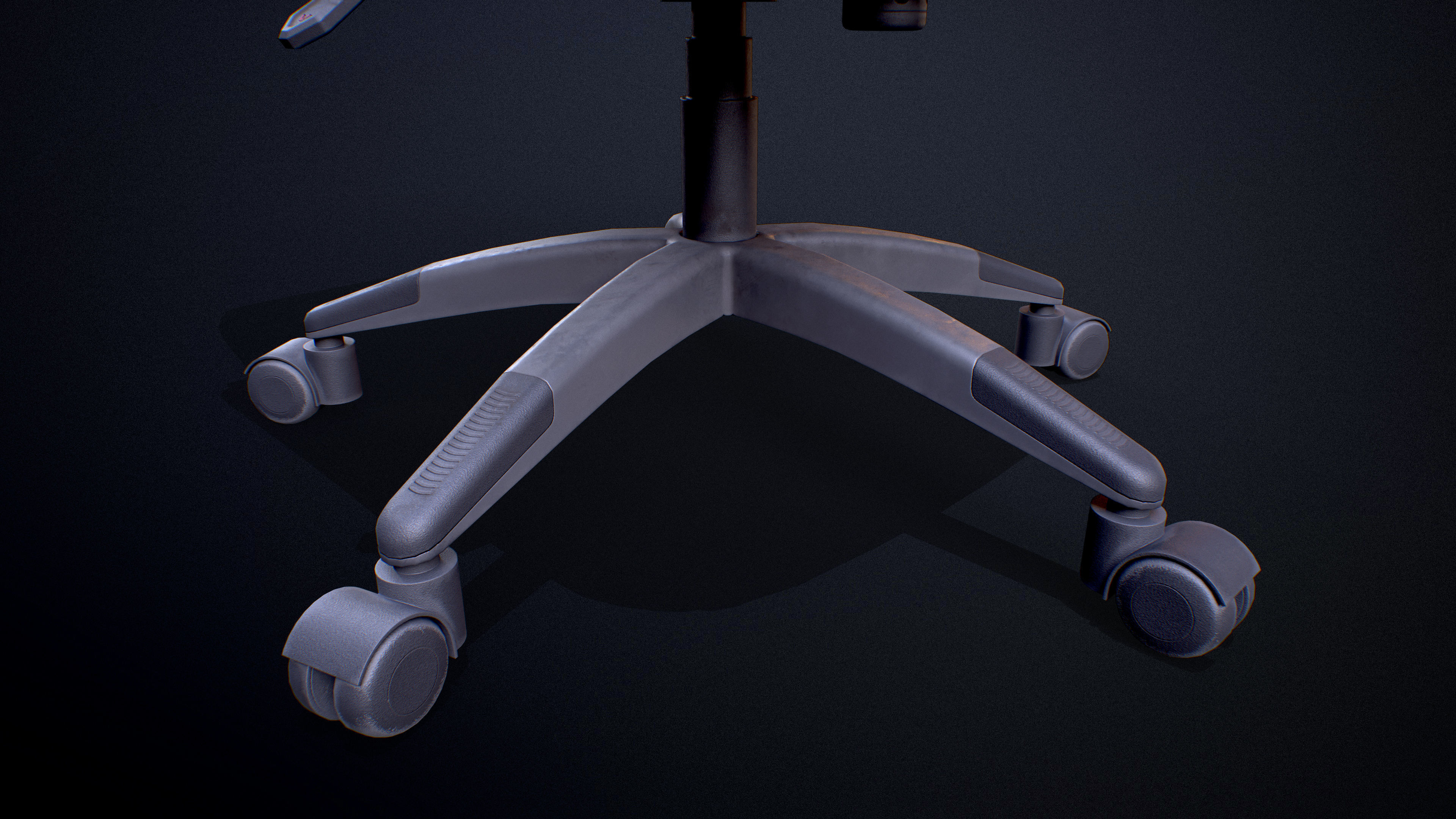 Office Chair Low-poly Game-Ready PBR Low-poly 3D model_18