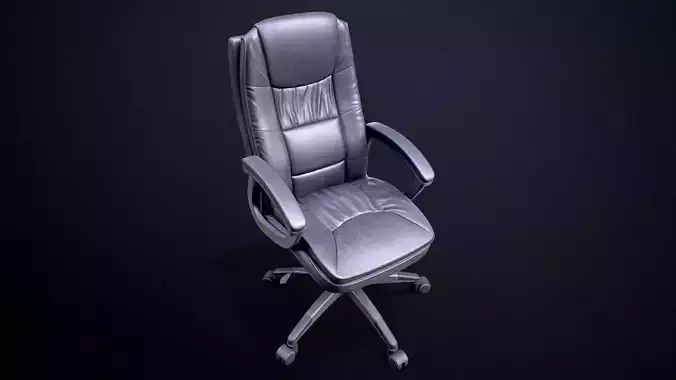 Office Chair Low-poly Game-Ready PBR