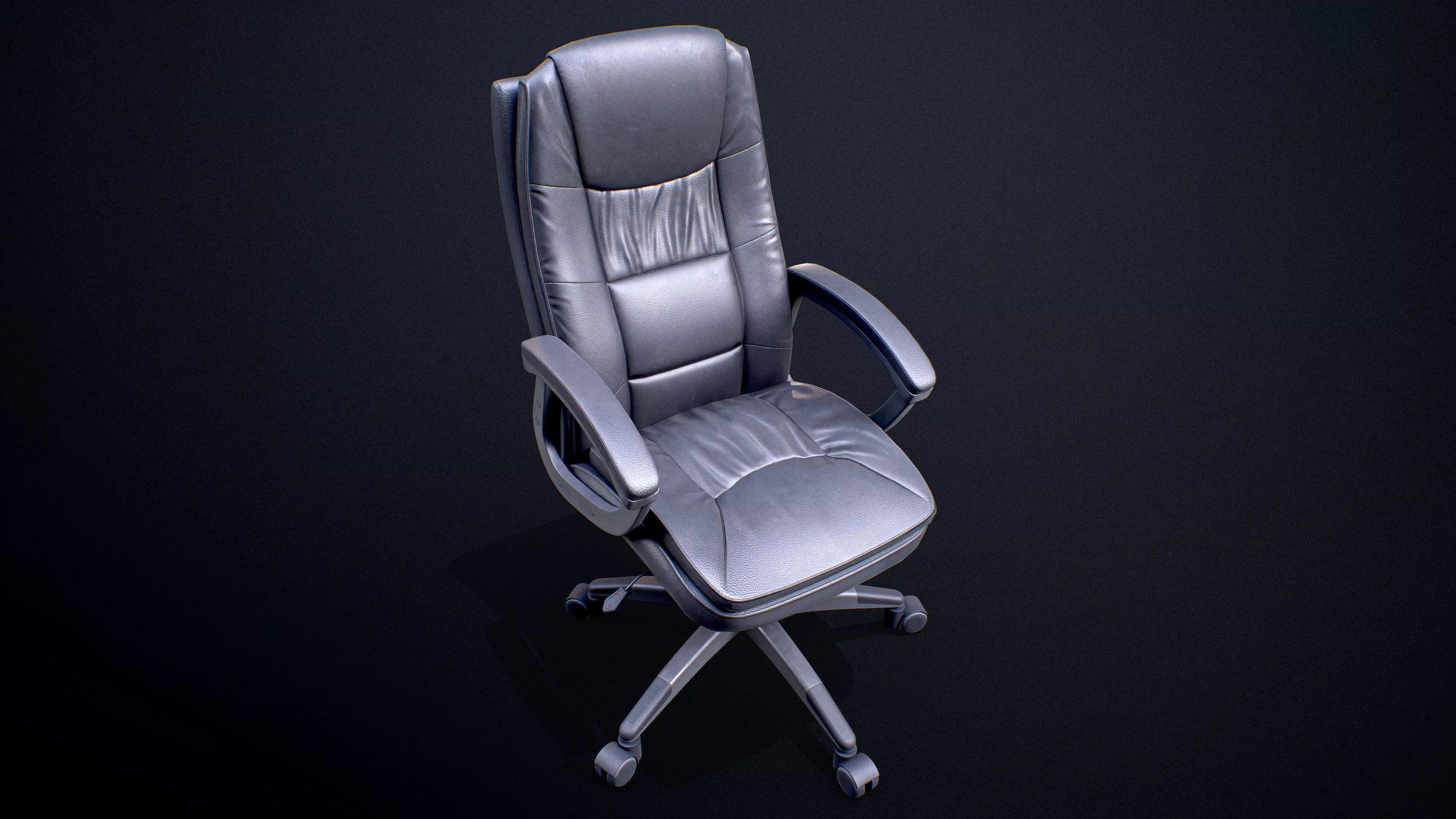 Office Chair Low-poly Game-Ready PBR Low-poly 3D model_0