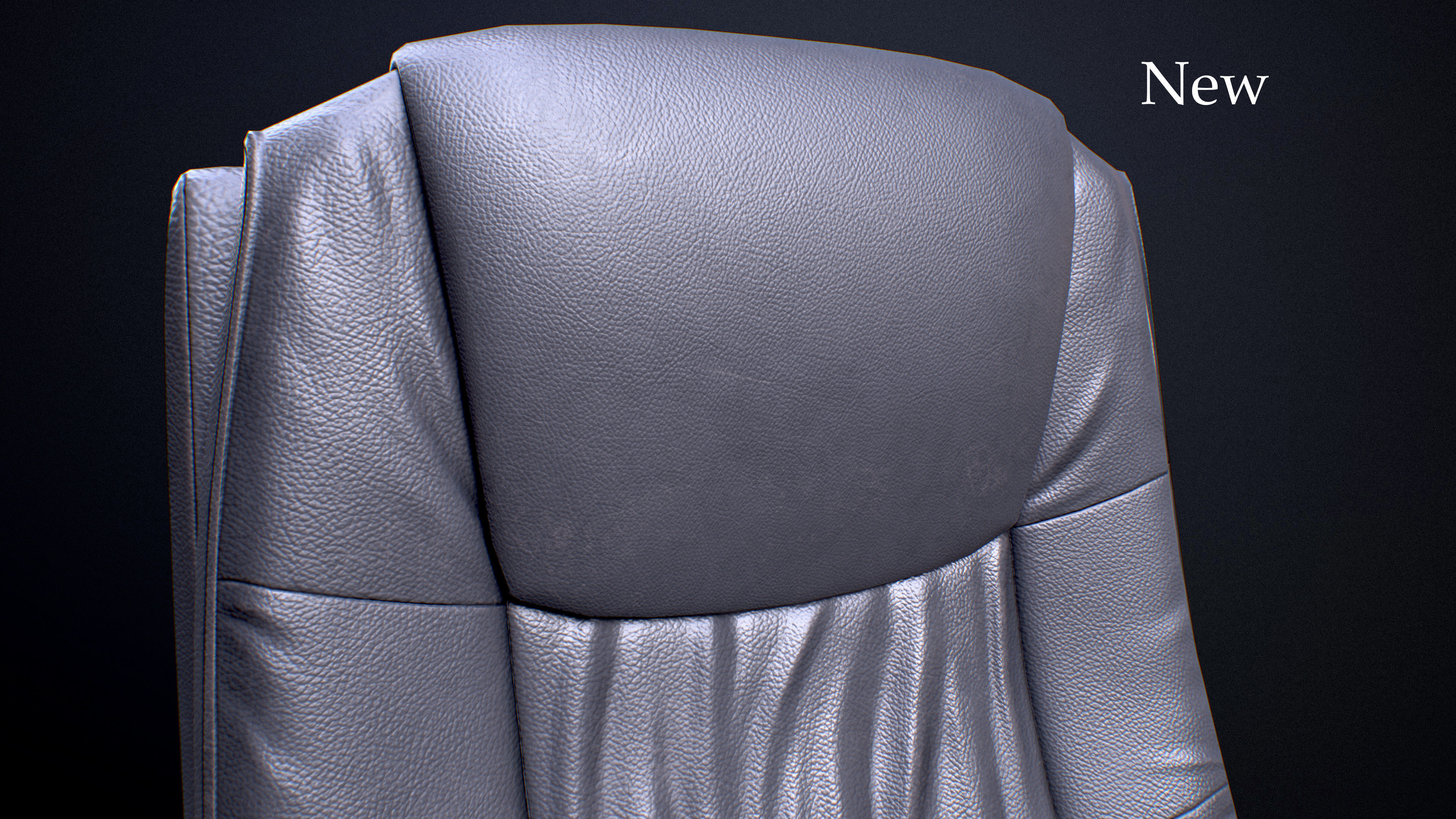 Office Chair Low-poly Game-Ready PBR Low-poly 3D model_11