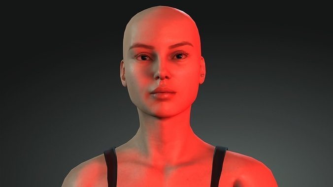 Mary- 4K Animasyon For game   Low-poly 3D model