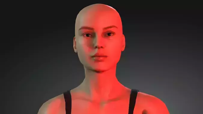 Mary- 4K Animasyon For game   Low-poly 3D model