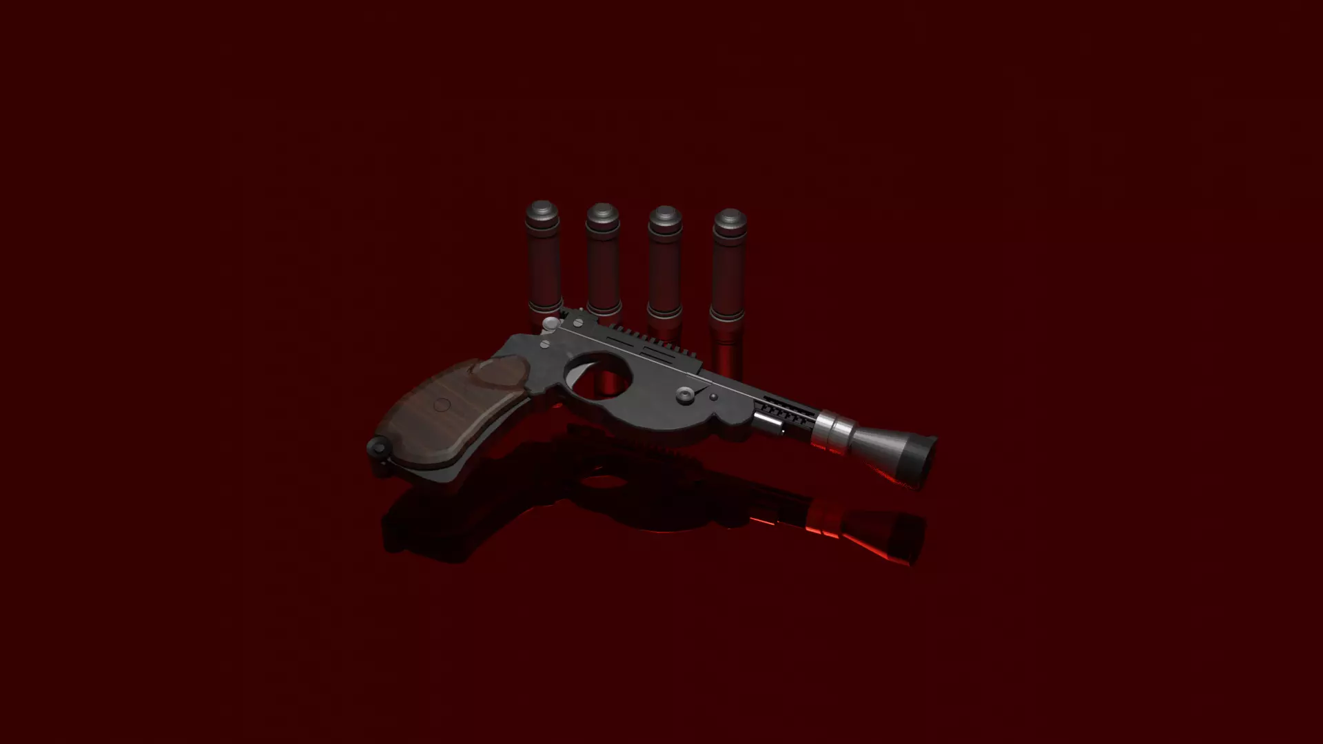 THE MANDALORIAN BLASTER Free low-poly 3D model_0