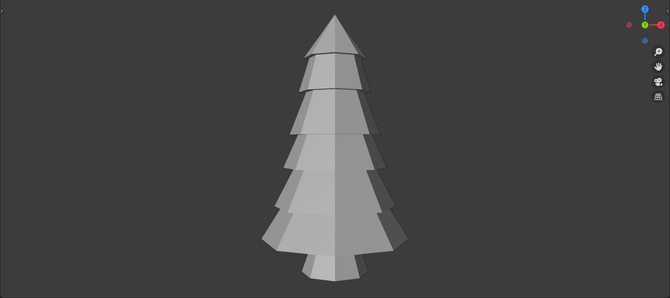 Low Poly Trees tree with branches and leaves Low-poly 3D model_9