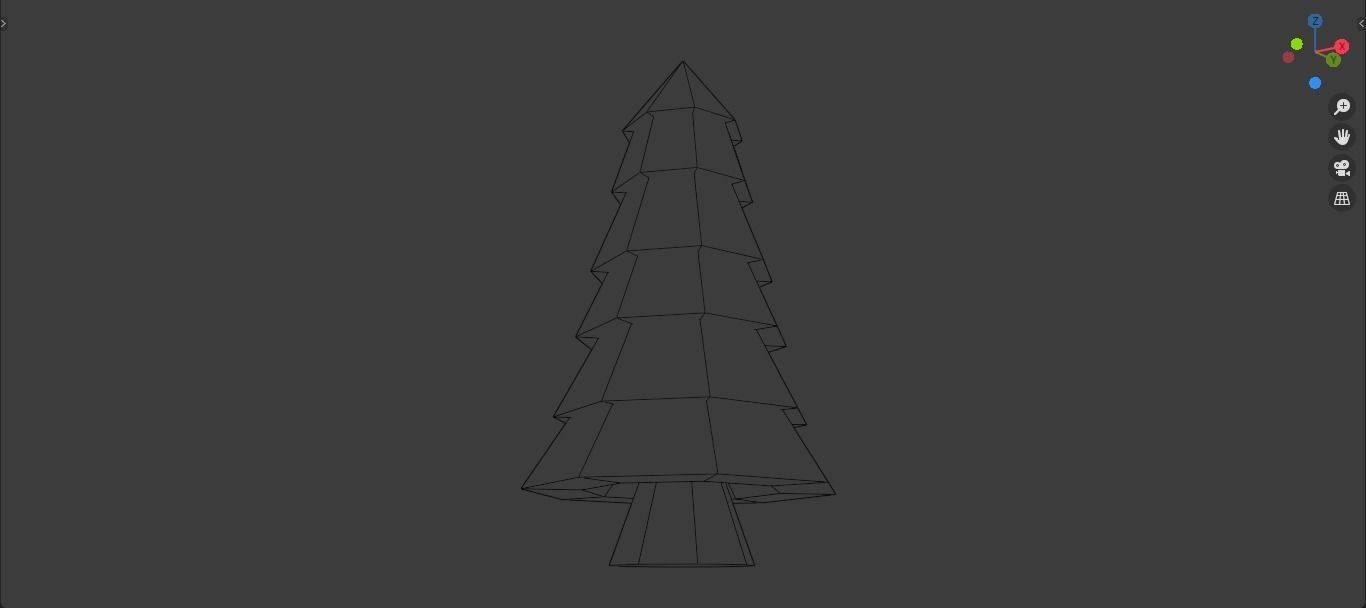 Low Poly Trees tree with branches and leaves Low-poly 3D model_10