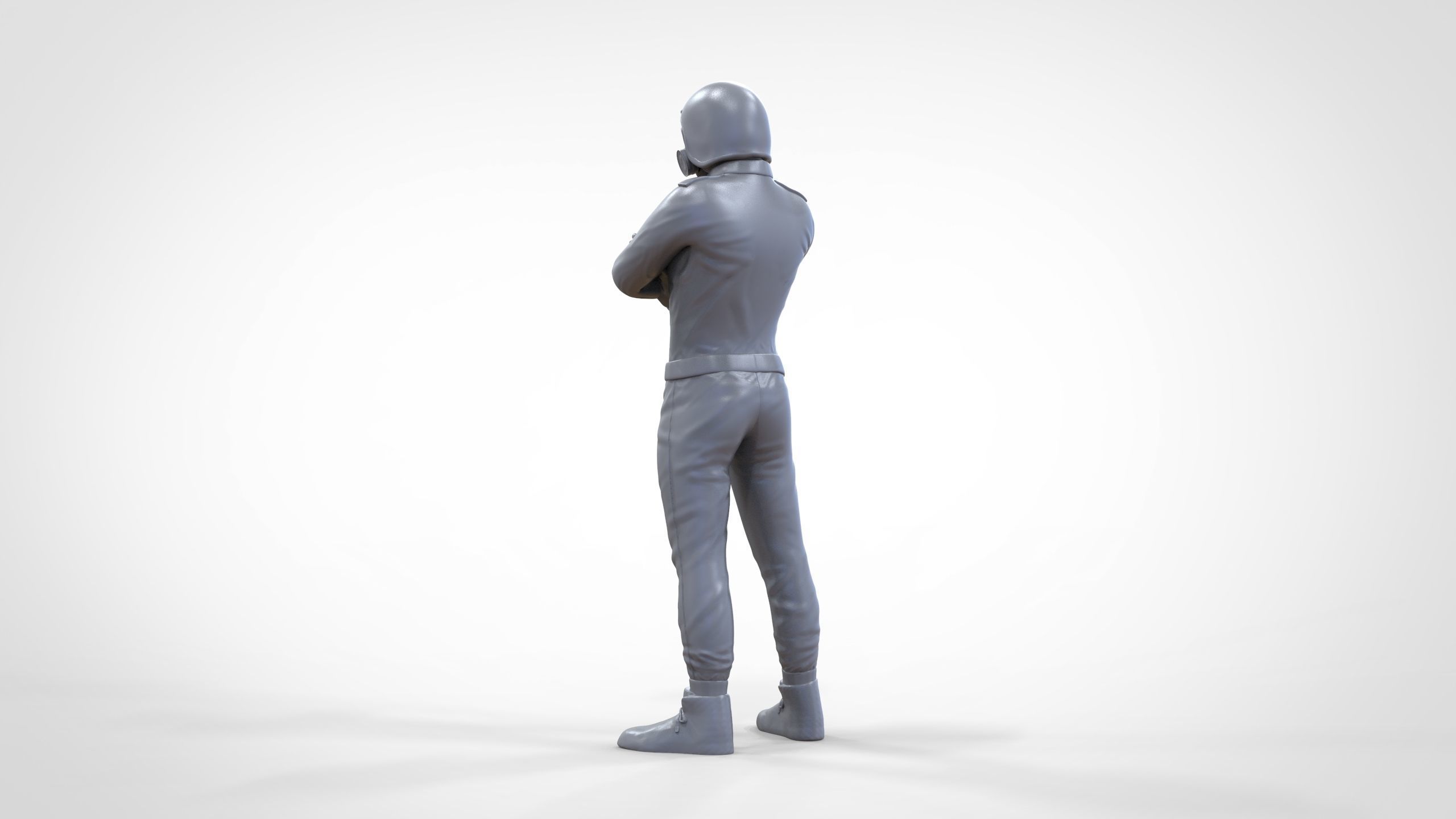 N5 Race Driver with NHRA Racing Helmet 3D print model_24