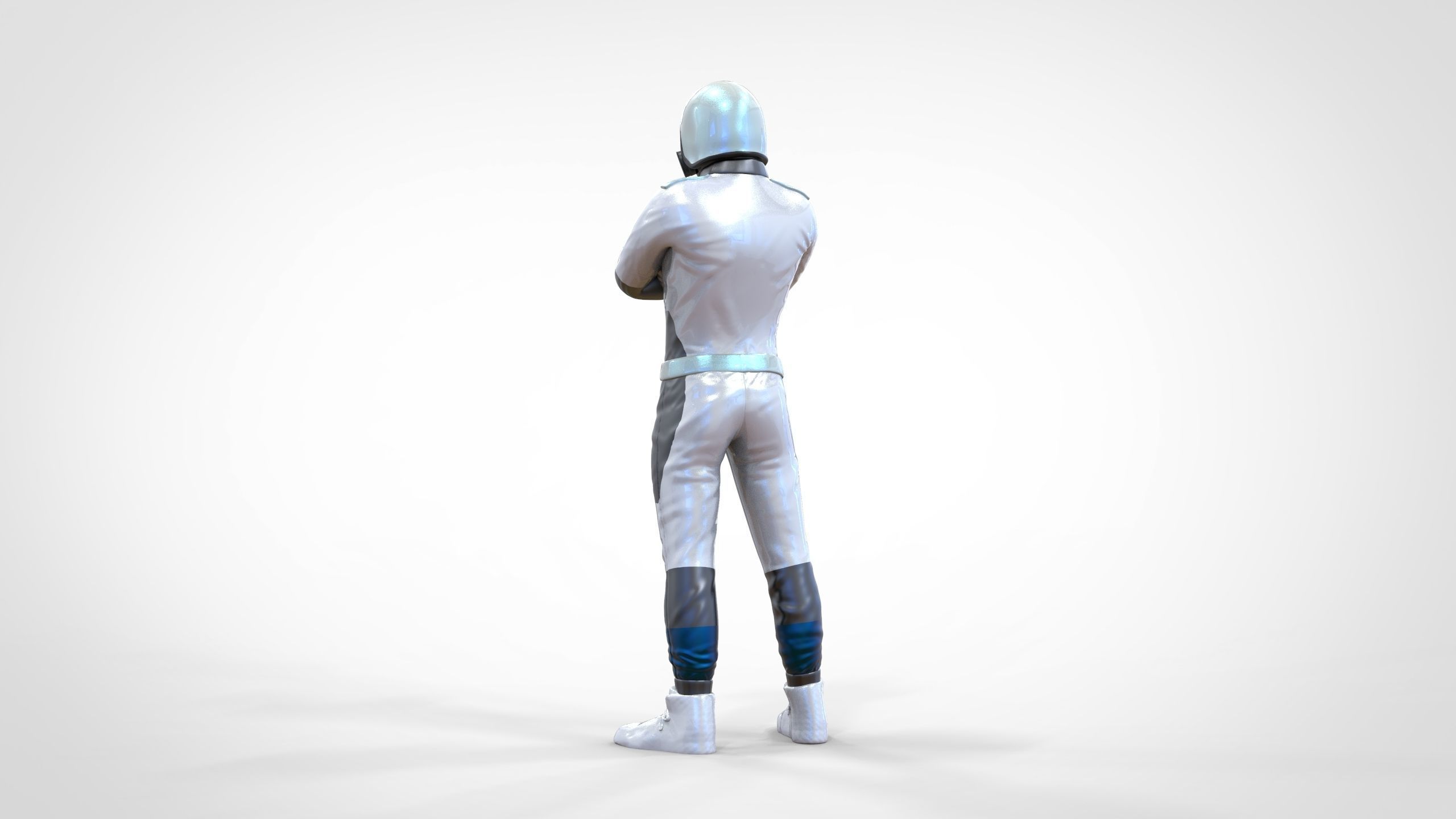 N5 Race Driver with NHRA Racing Helmet 3D print model_8