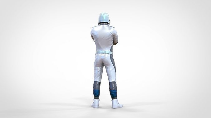 N5 Race Driver with NHRA Racing Helmet 3D print model 7