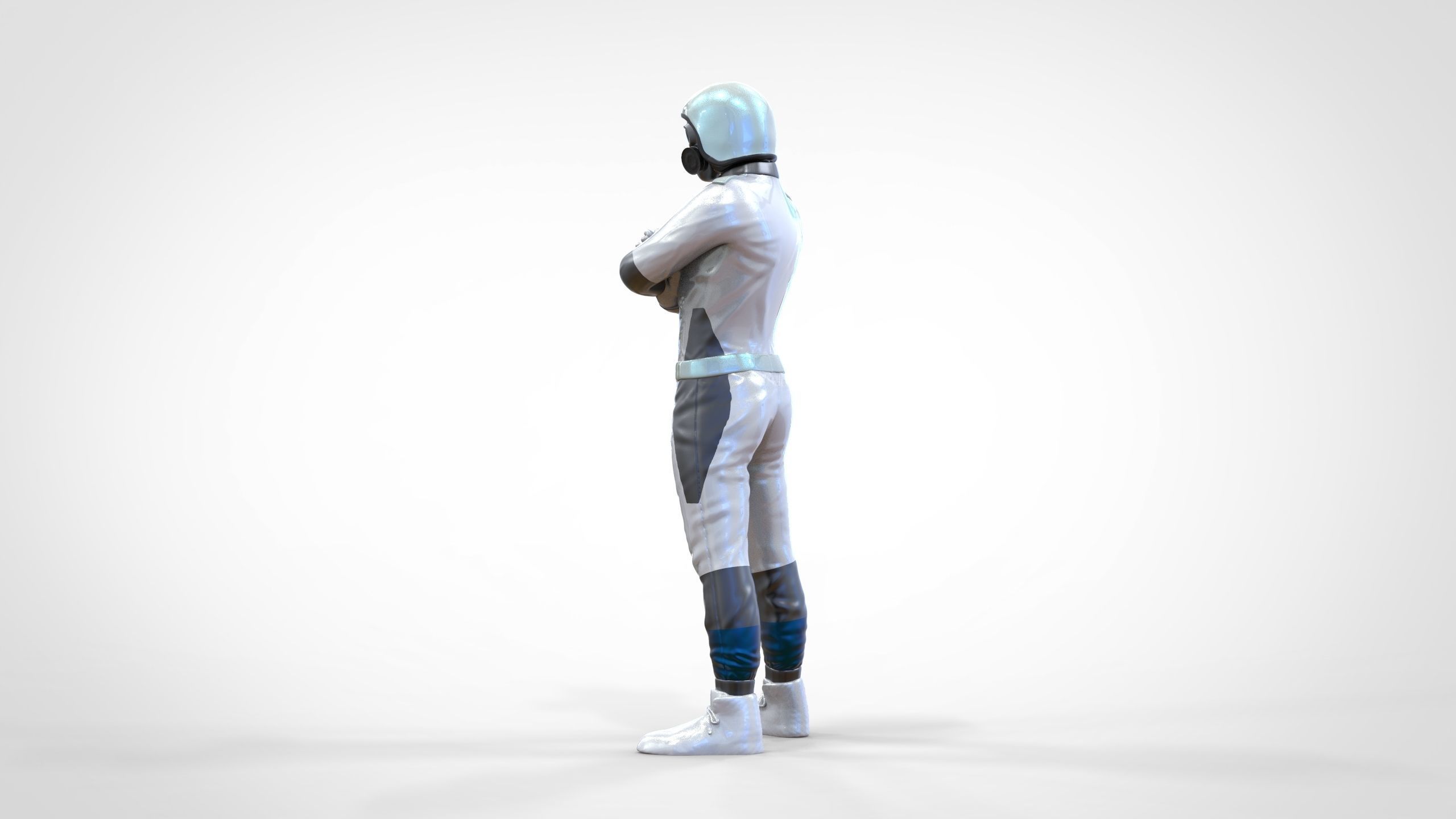 N5 Race Driver with NHRA Racing Helmet 3D print model_2