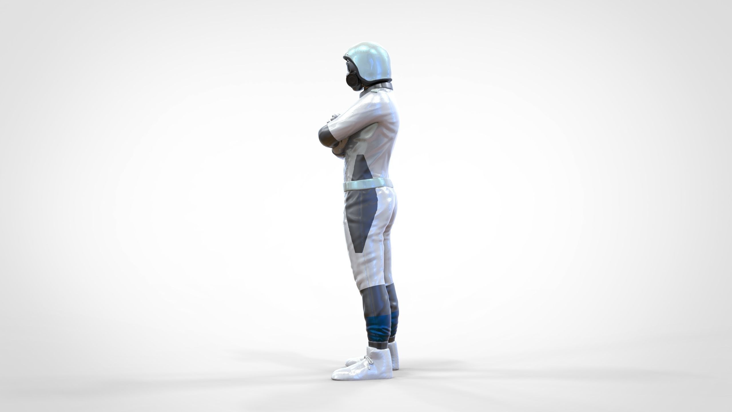 N5 Race Driver with NHRA Racing Helmet 3D print model_10