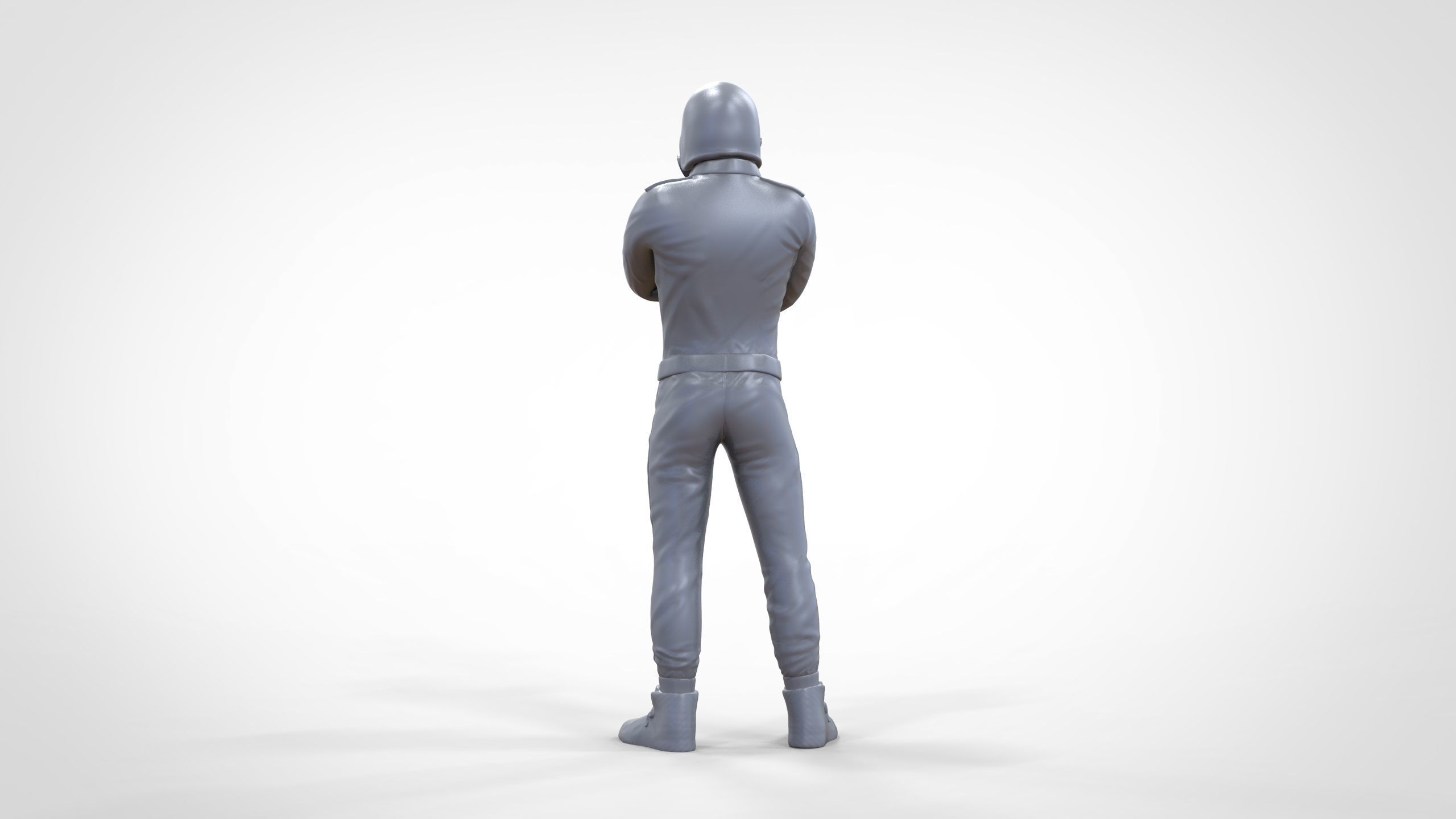 N5 Race Driver with NHRA Racing Helmet 3D print model_23