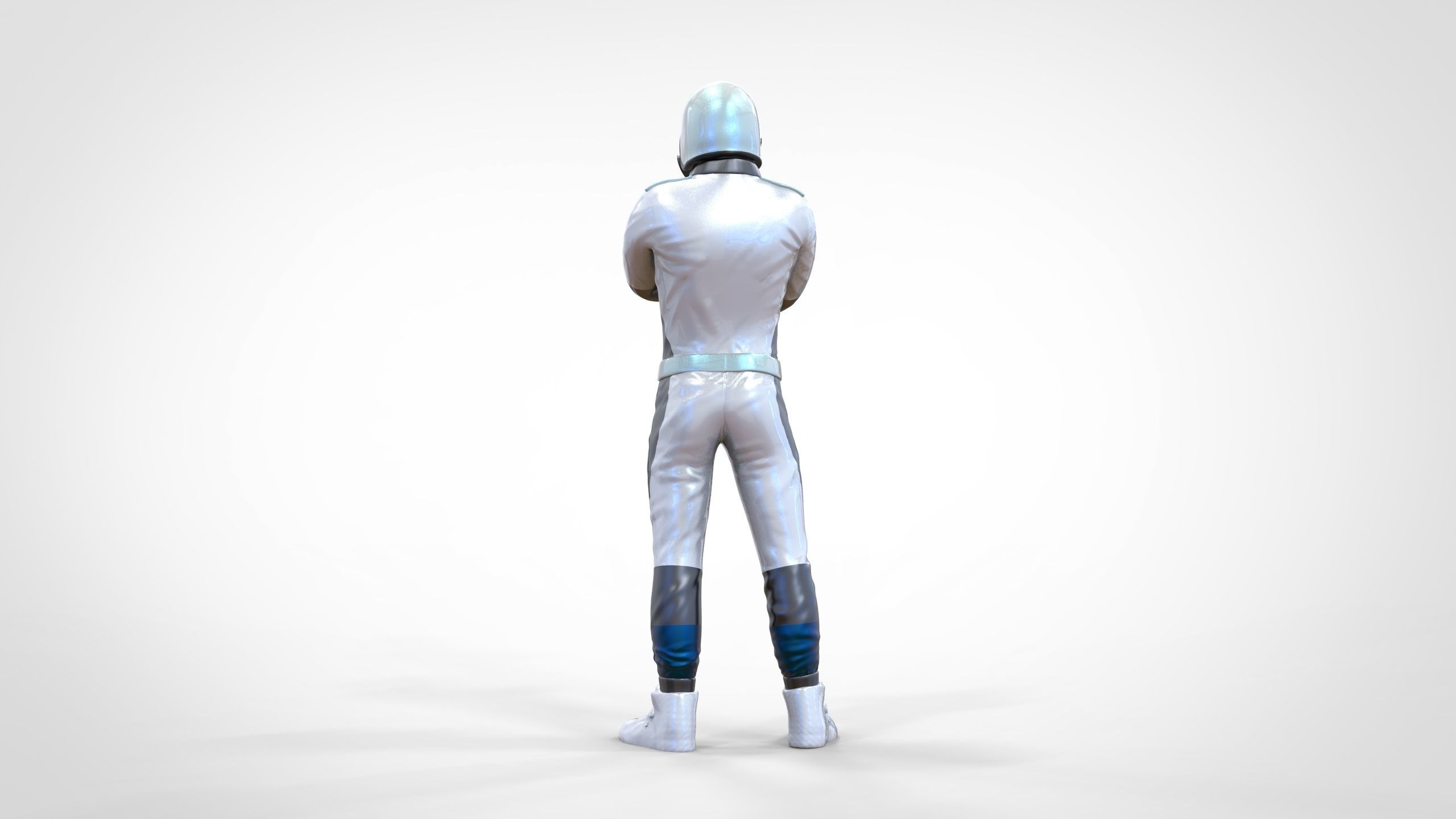 N5 Race Driver with NHRA Racing Helmet 3D print model_7