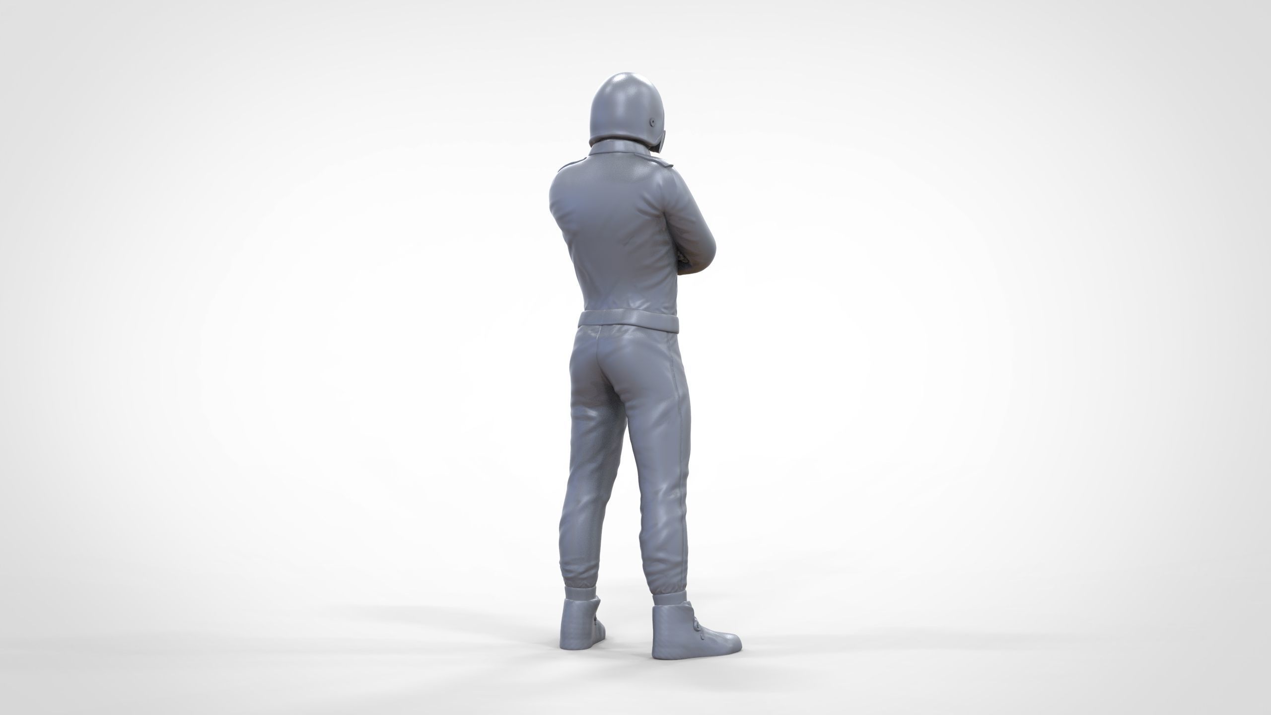 N5 Race Driver with NHRA Racing Helmet 3D print model_22