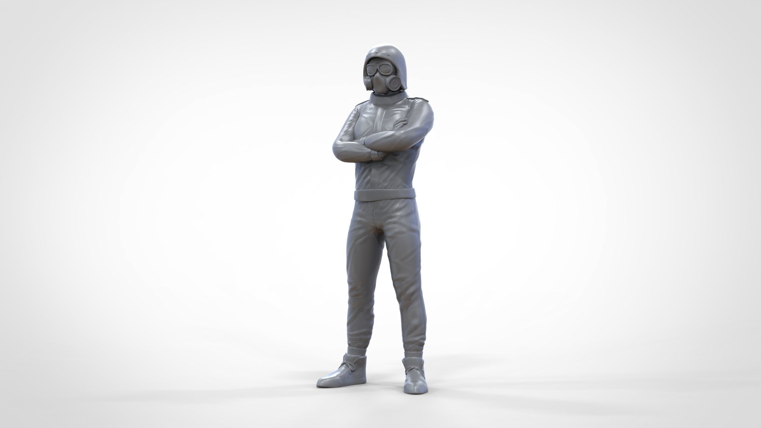 N5 Race Driver with NHRA Racing Helmet 3D print model_27