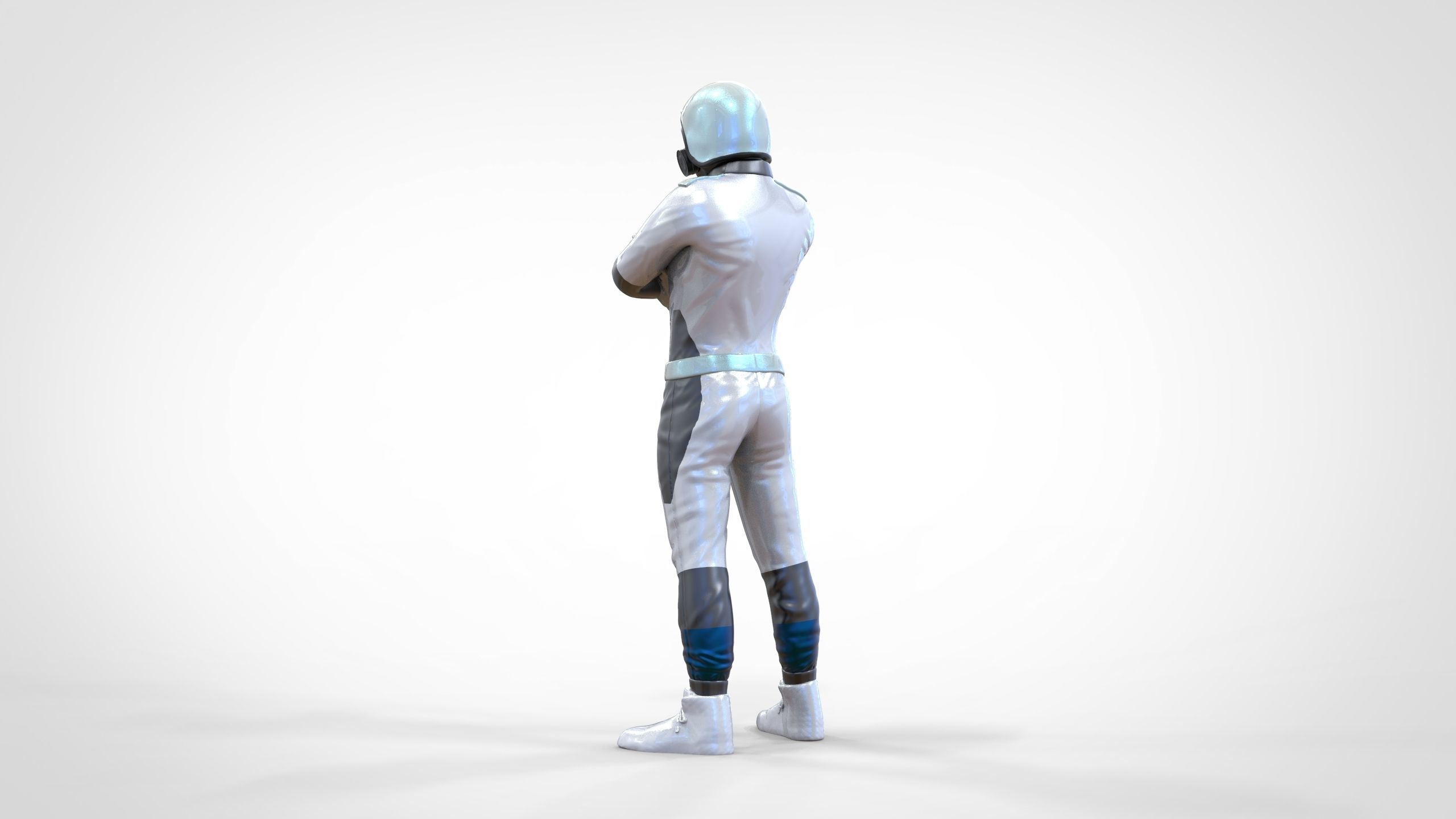 N5 Race Driver with NHRA Racing Helmet 3D print model_9