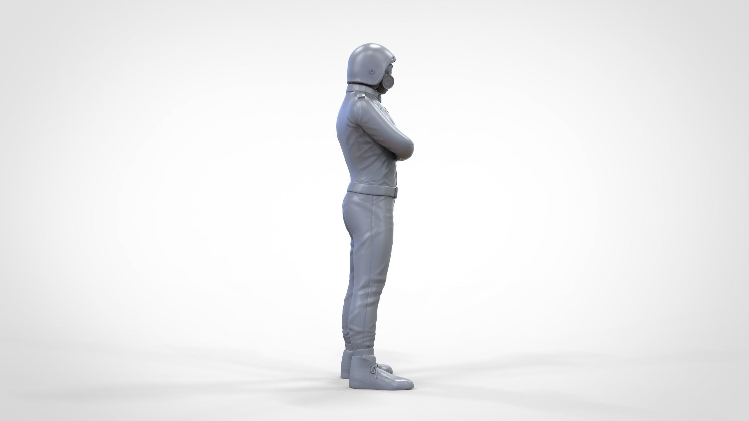 N5 Race Driver with NHRA Racing Helmet 3D print model_21