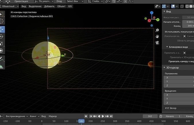 Solar system Mercury  Venus  Earth  Mars Low-poly 3D model