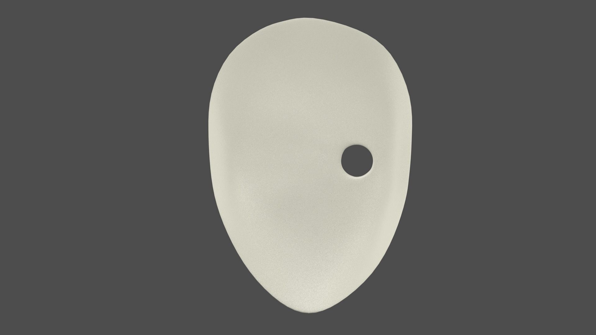 White Obito mask 3D model_7