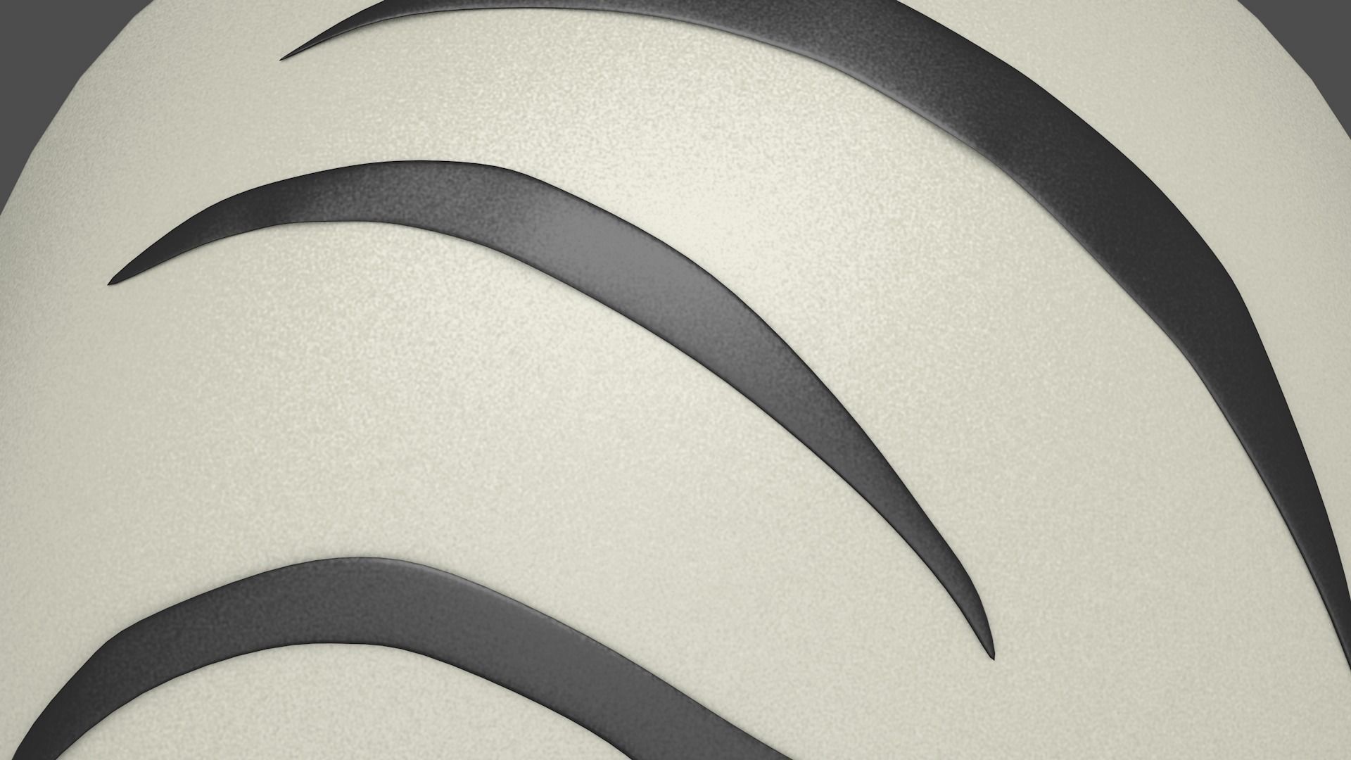 White Obito mask 3D model_5