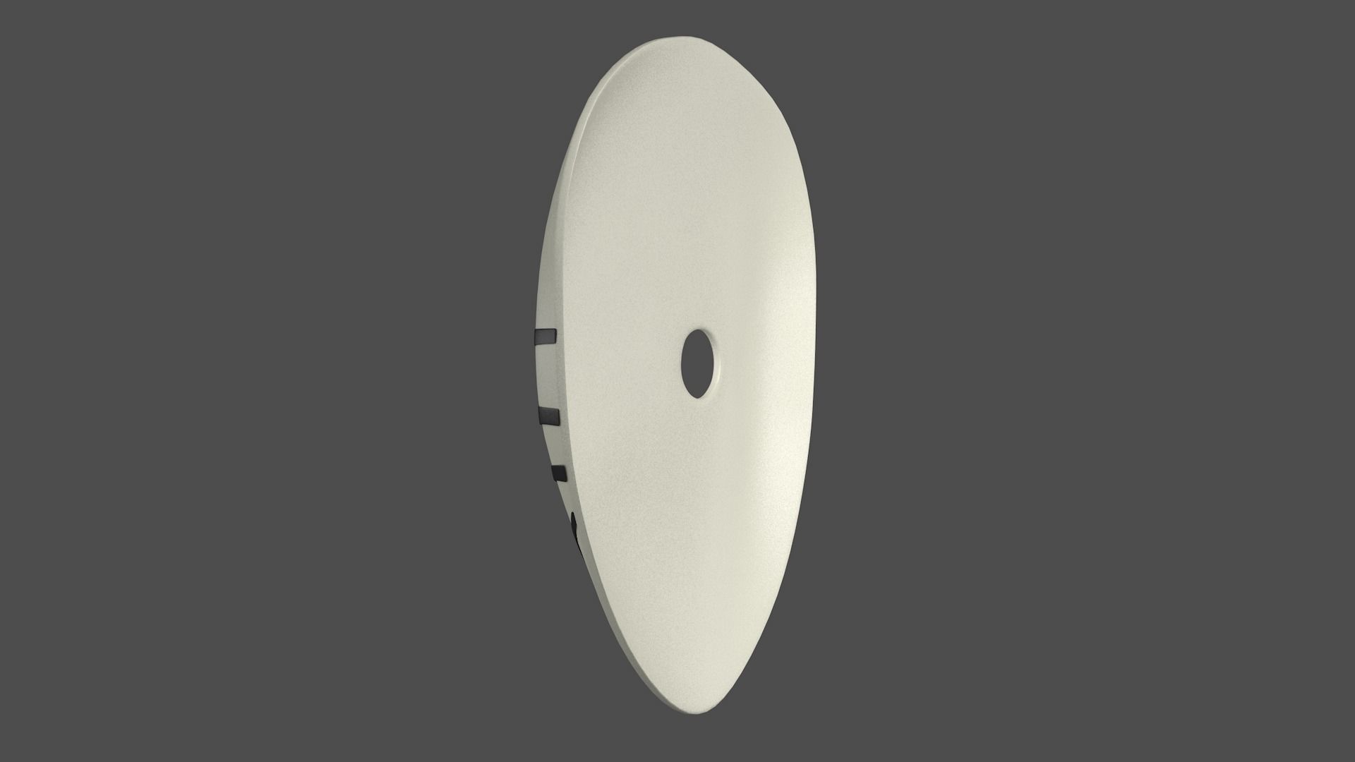 White Obito mask 3D model_6