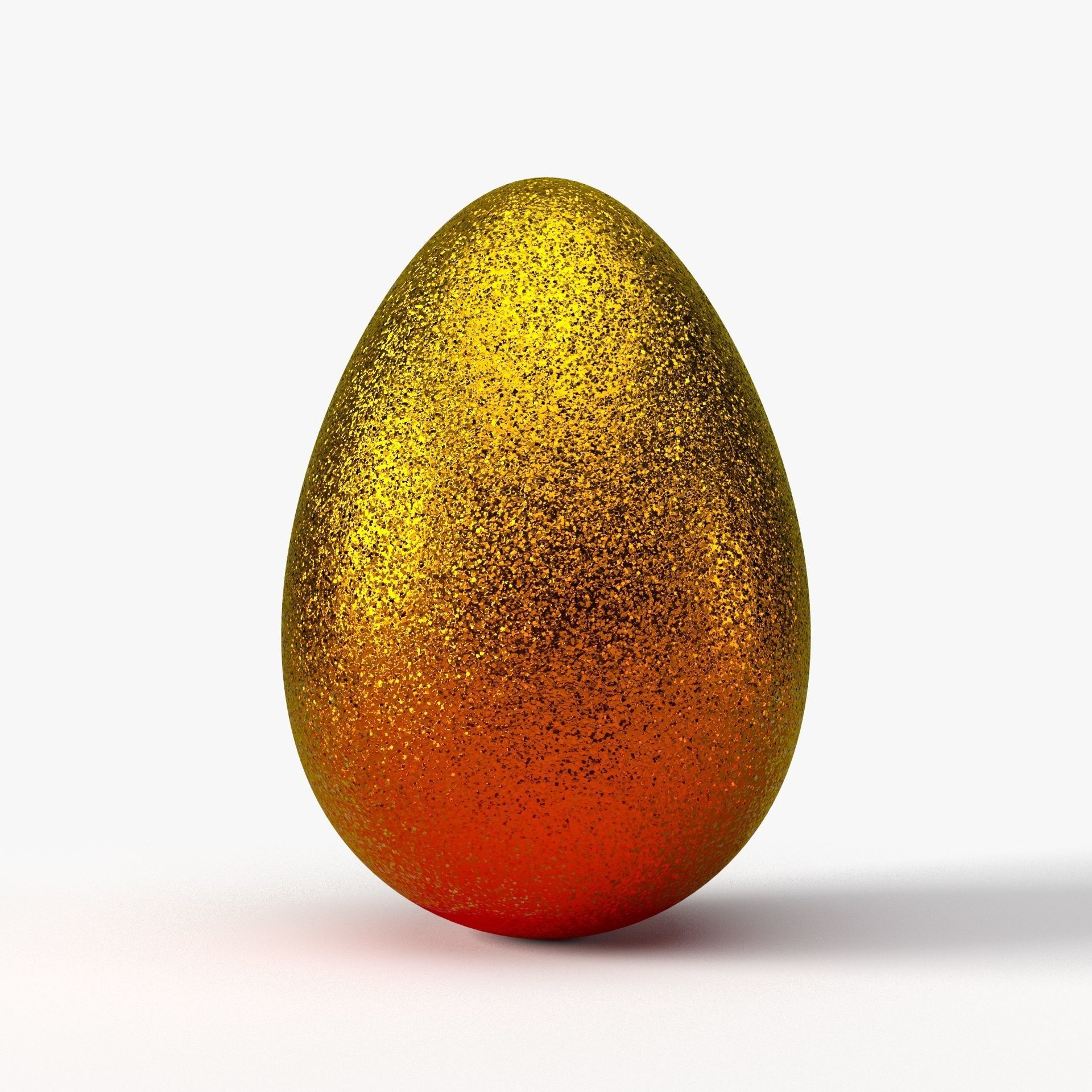 Glittering easter egg with gradient colors in 4K PBR Low-poly 3D model_4