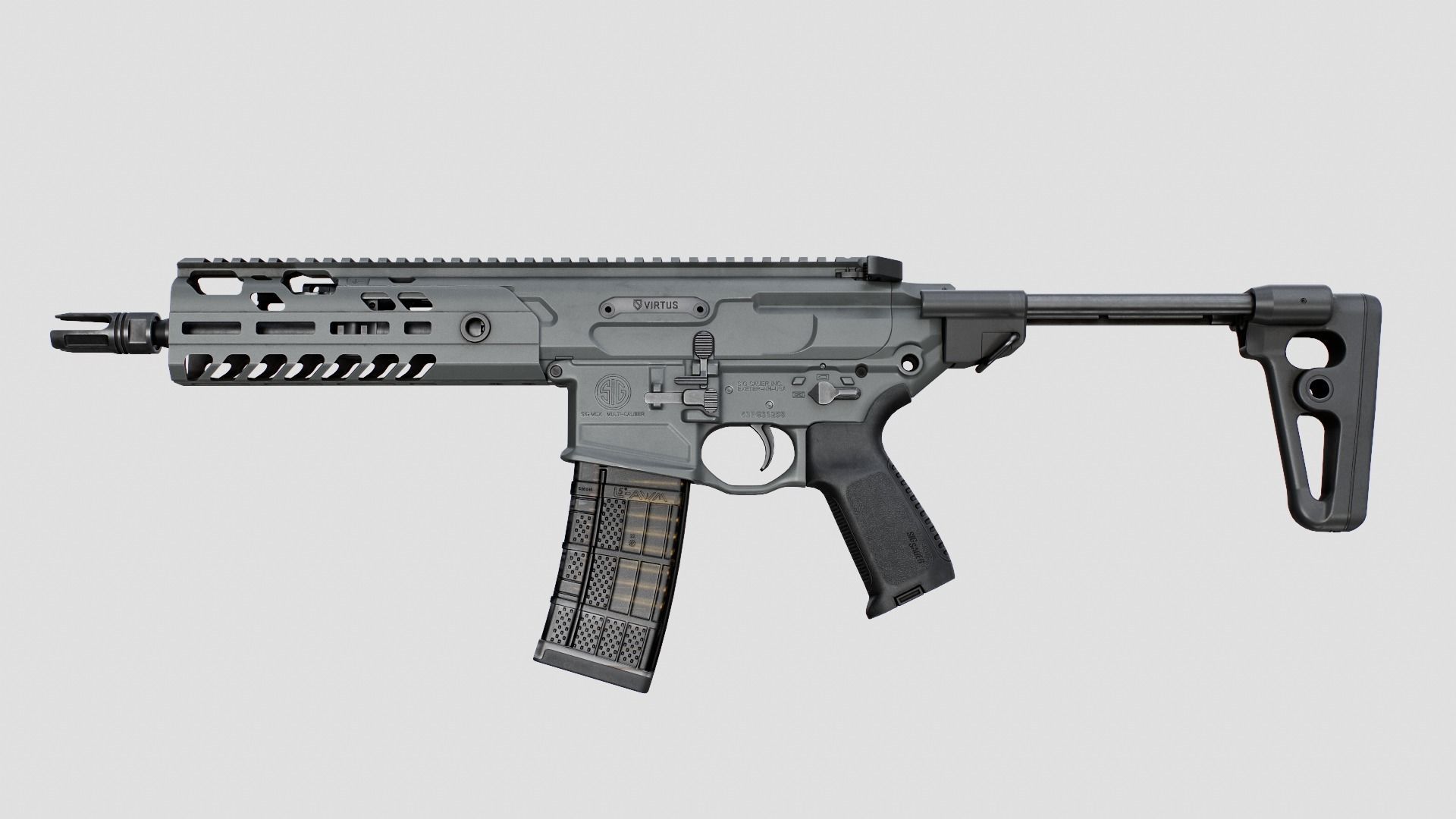 3D model Sig Sauer MCX Virtus Assault Rifle VR / AR / lowpoly CGTrader