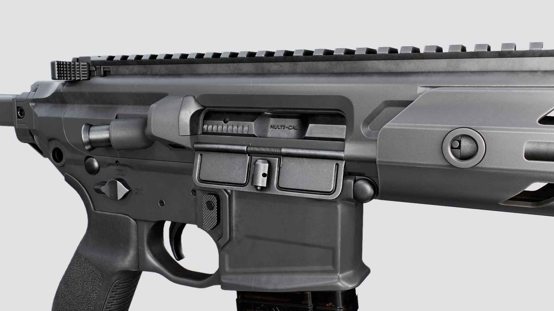 Sig Sauer MCX Virtus Assault Rifle Low-poly 3D model_29