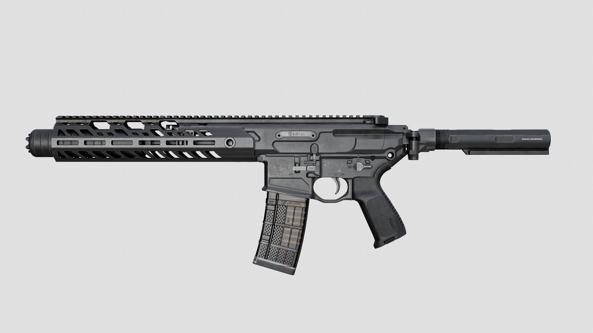 Sig Sauer MCX Virtus Assault Rifle Low-poly 3D model_21