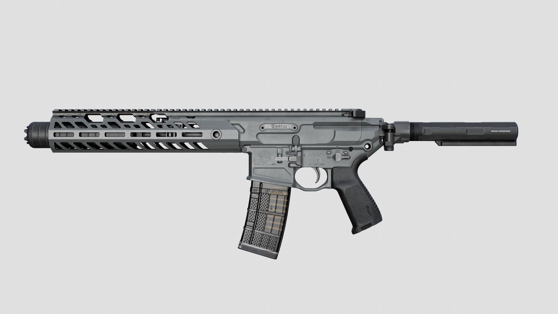 Sig Sauer MCX Virtus Assault Rifle Low-poly 3D model_22