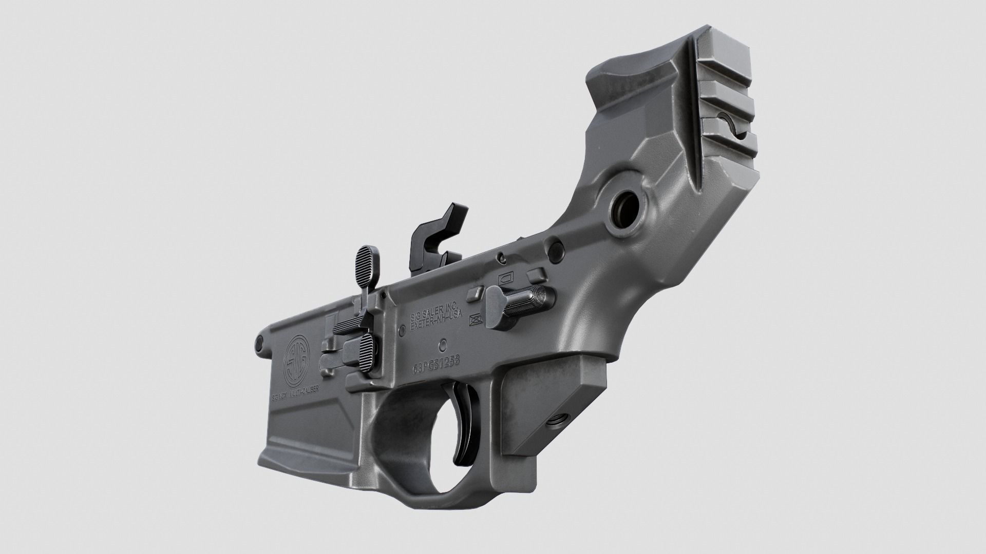 Sig Sauer MCX Virtus Assault Rifle Low-poly 3D model_35