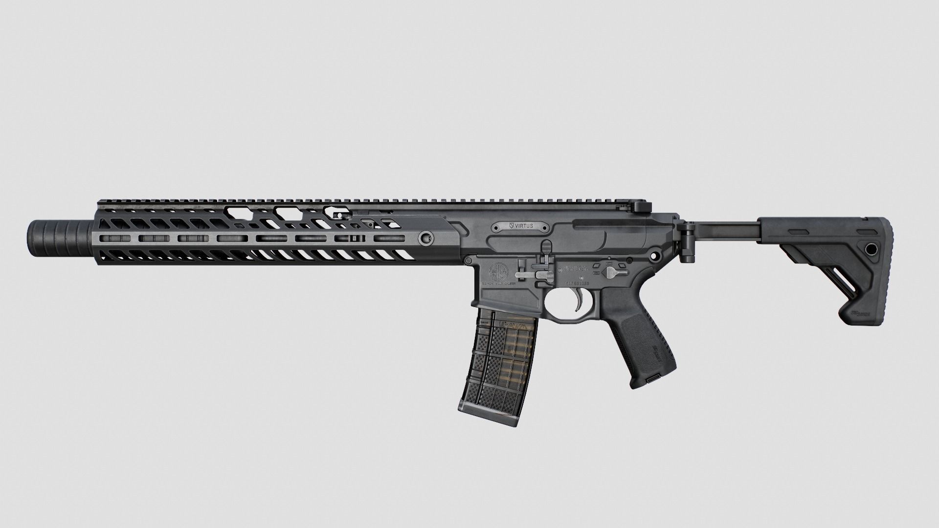Sig Sauer MCX Virtus Assault Rifle Low-poly 3D model_24