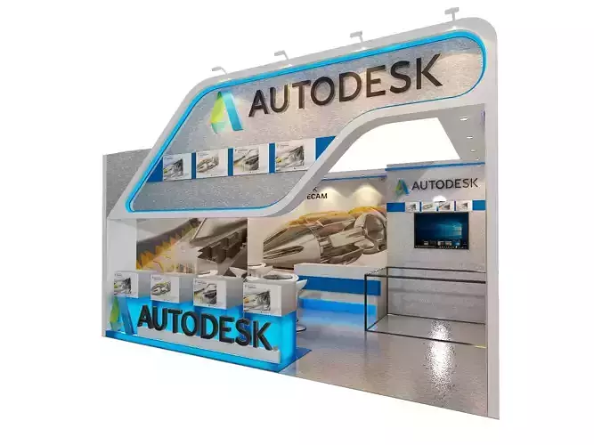 STANDS exhibition booth design 3D model
