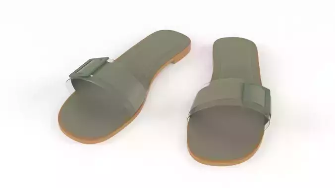 Women Slide Sandal 3D model