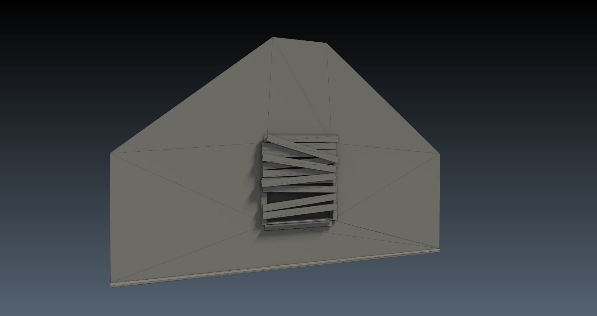 Low-Poly Horror Attic Pack Low-poly 3D model_9