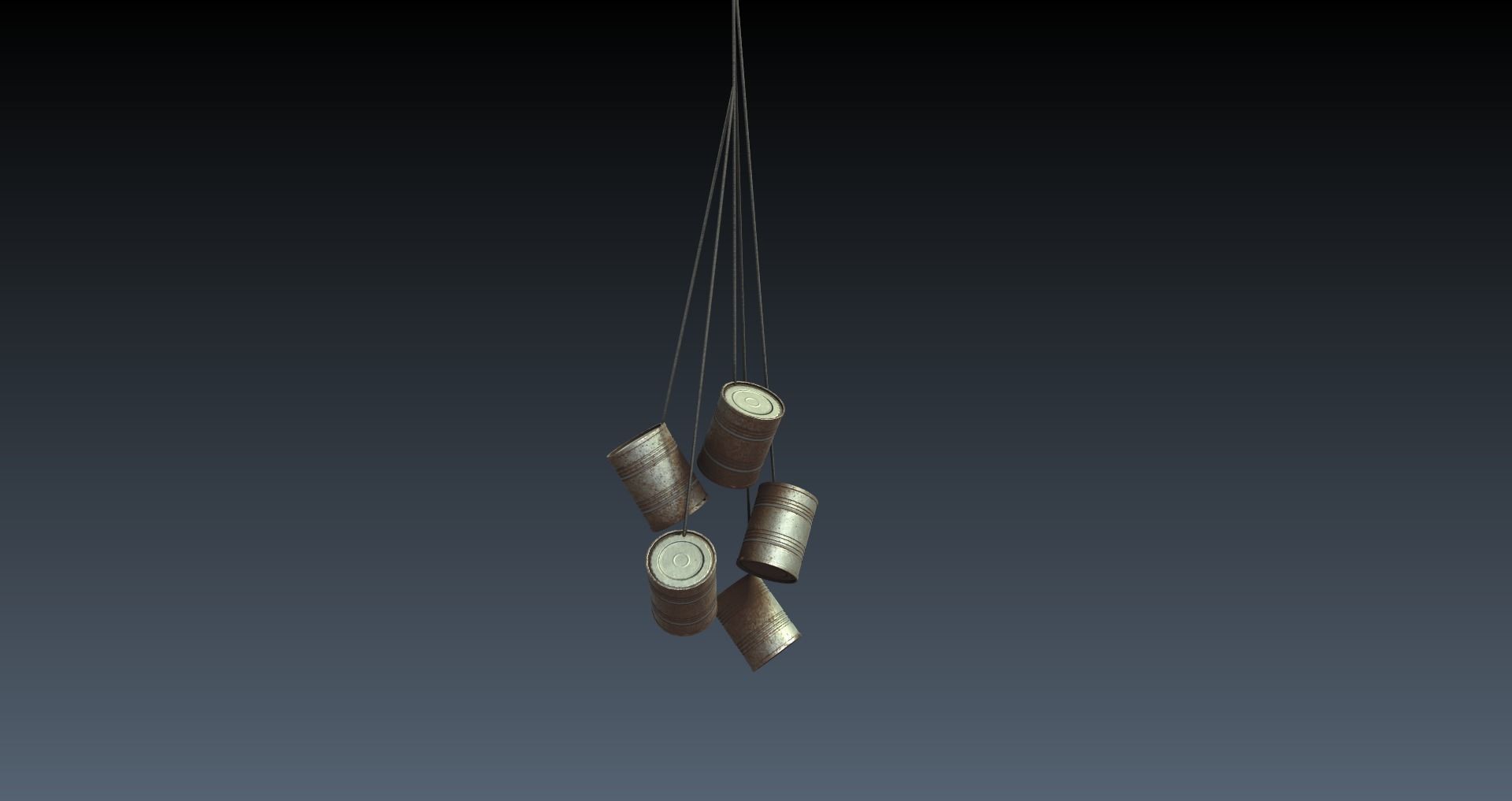 Low-Poly Horror Attic Pack Low-poly 3D model_10