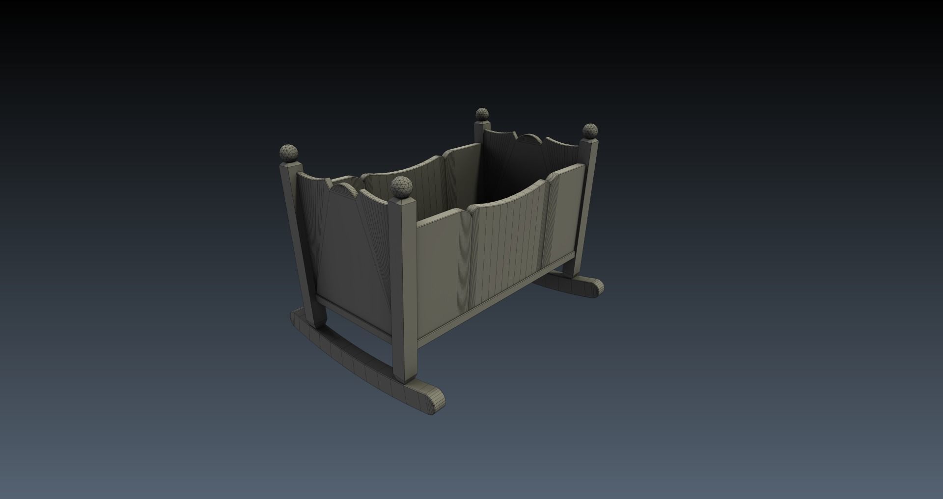 Low-Poly Horror Attic Pack Low-poly 3D model_25